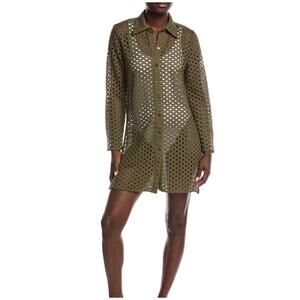 New Carmen Marc valvo crochet coverup tunic top